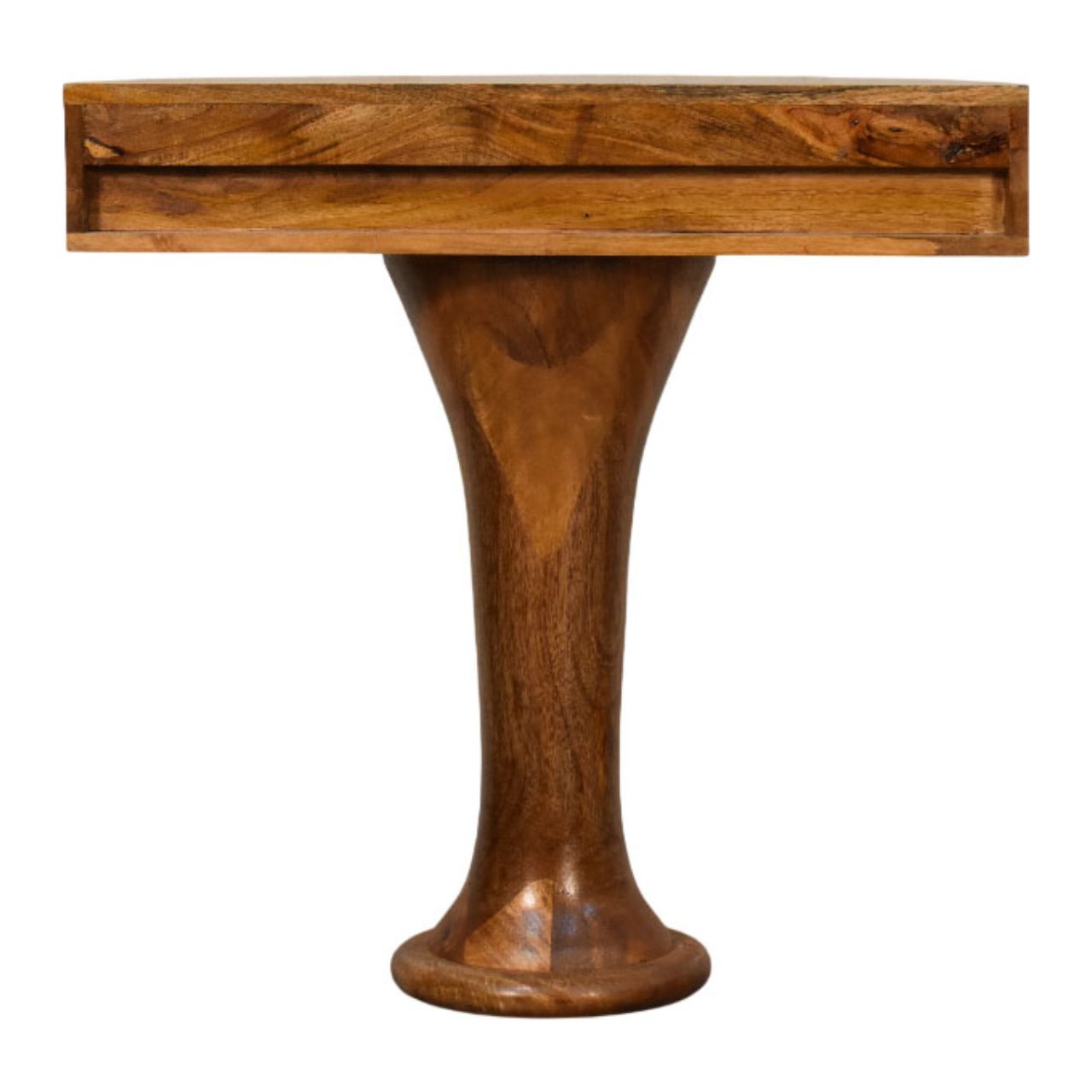 Amber Pedestal Console Table