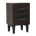 Spindle Mocha Bedside Table