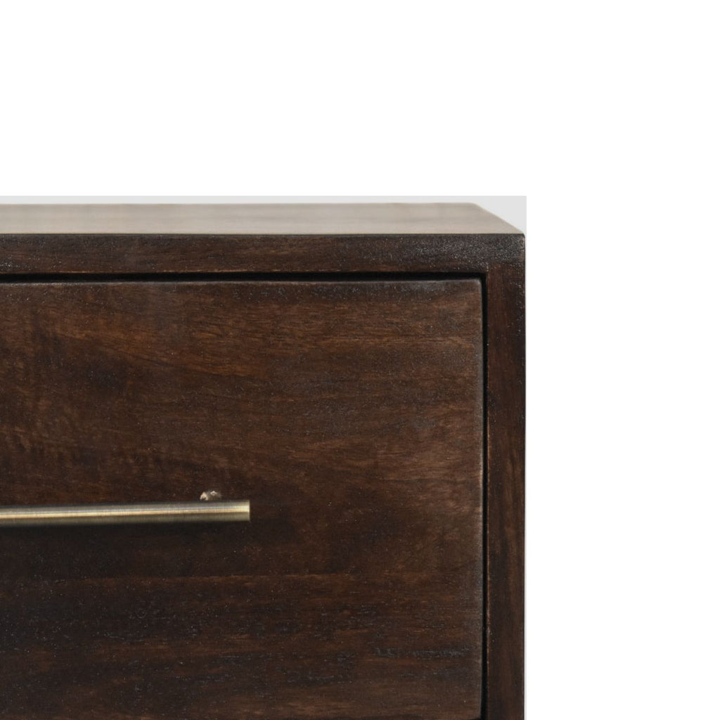 Spindle Mocha Bedside Table