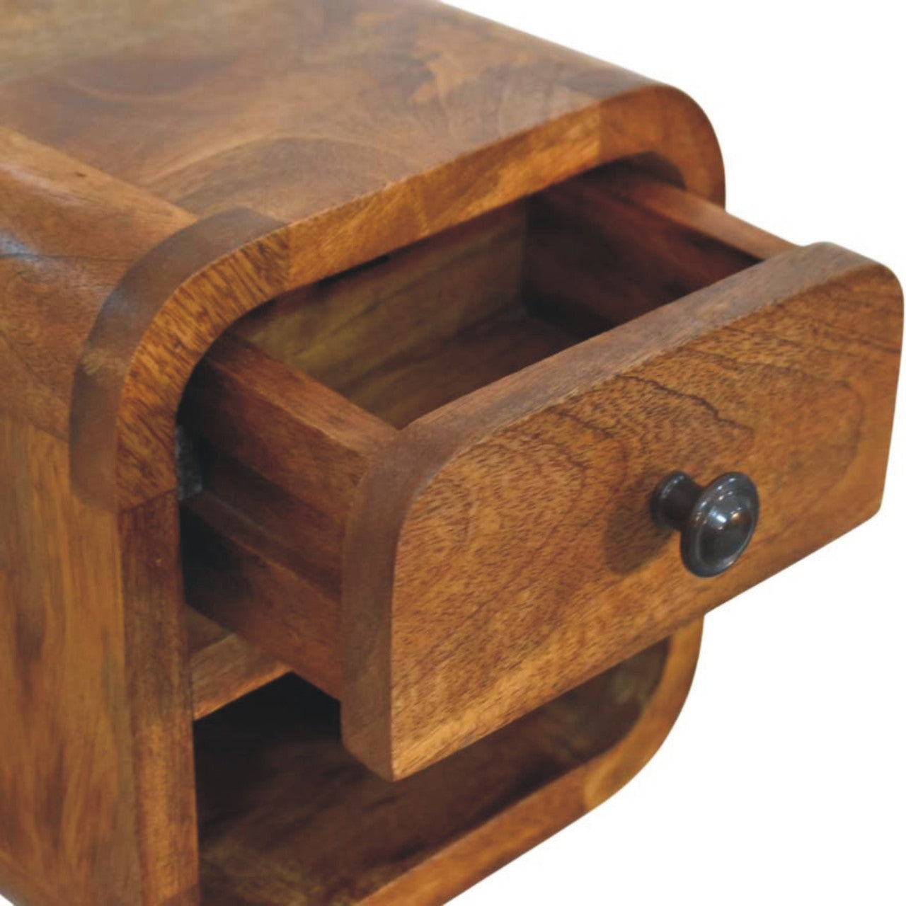 Curved Wall Mounted Nightstand
