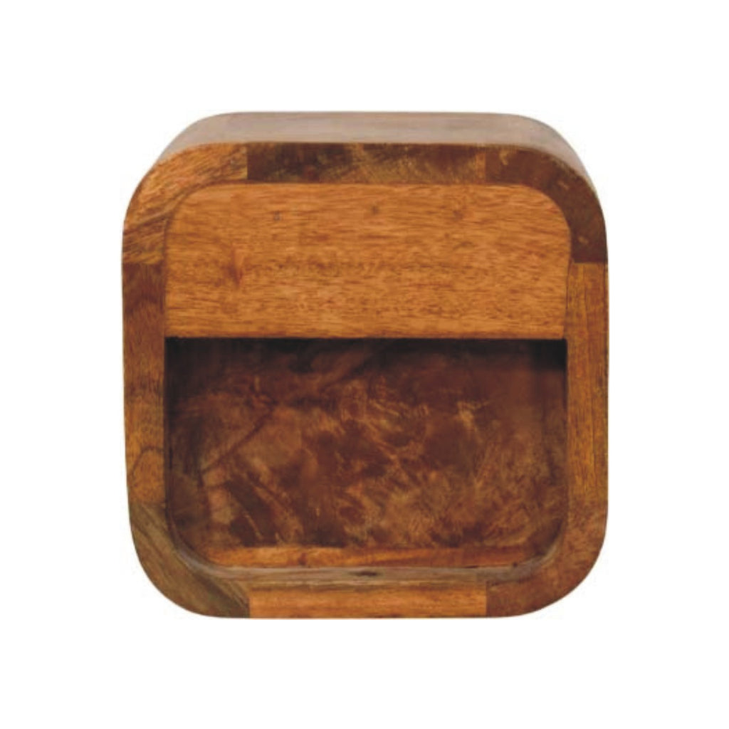 Curved Wall Mounted Nightstand