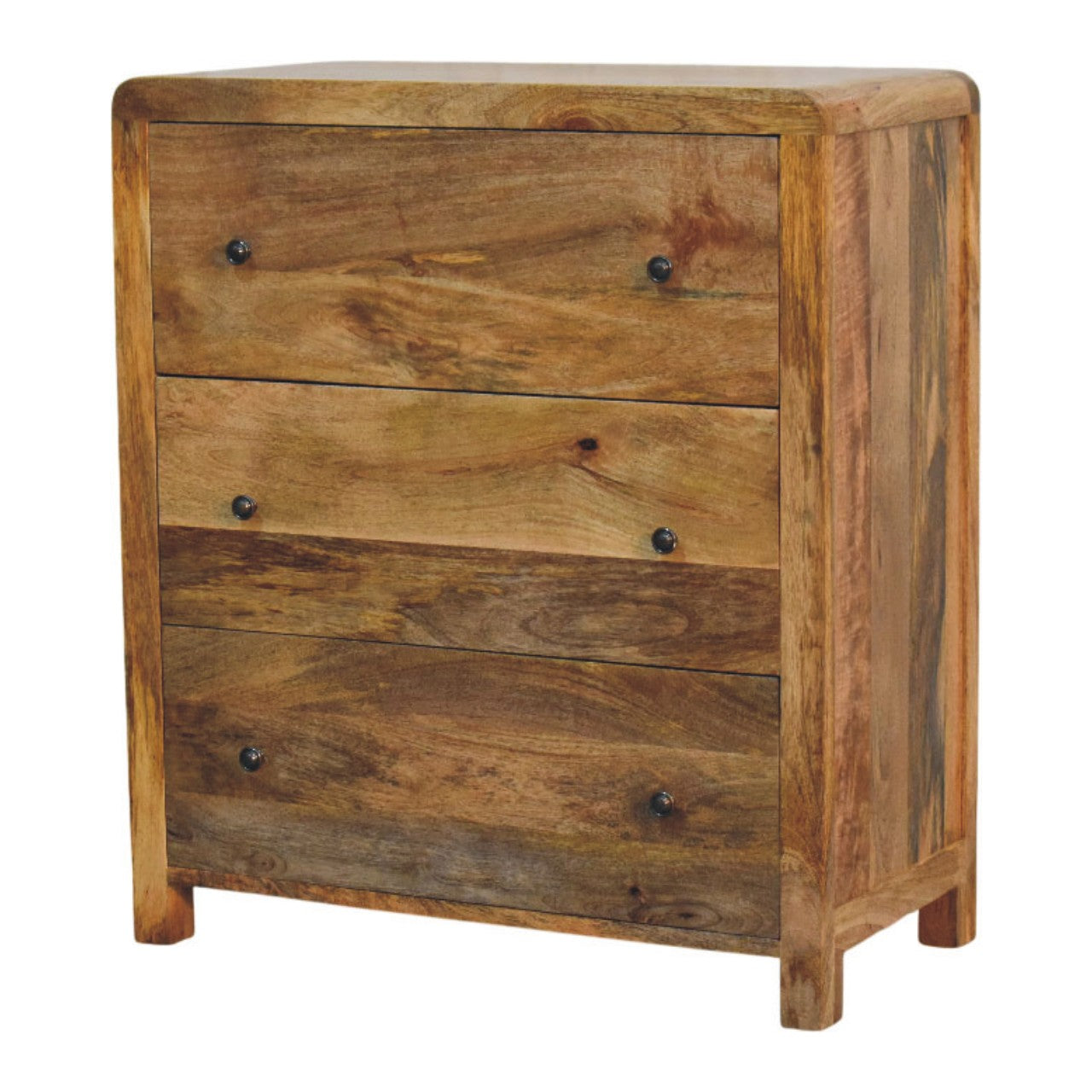 Oakish Three Drawer Chest