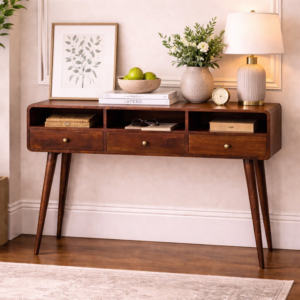 Arcus Curved Console Table