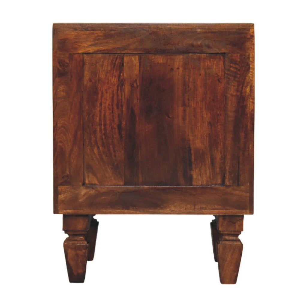 Harper Ribbed Chestnut Bedside