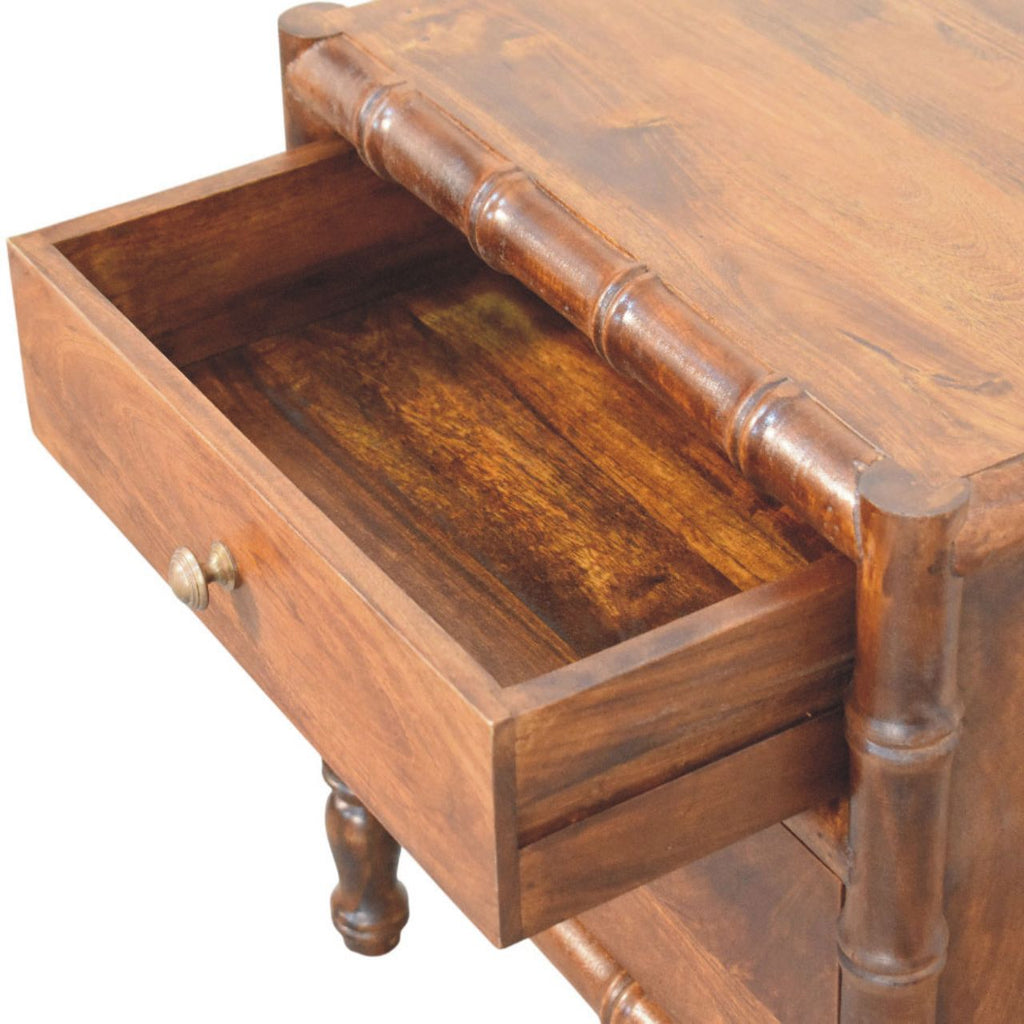 Bamboo Framed Bedside Table