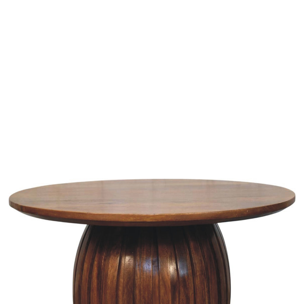 Round Fluted Coffee Table