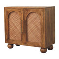 Arched Rattan Two-Door Sideboard