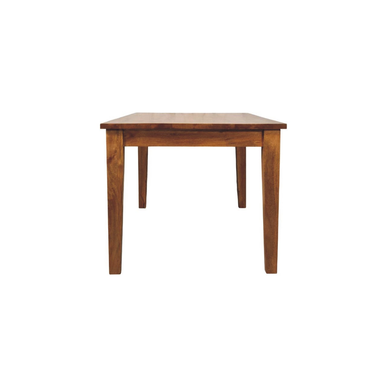 Classic Golden Teak Solid Wood Dining Table