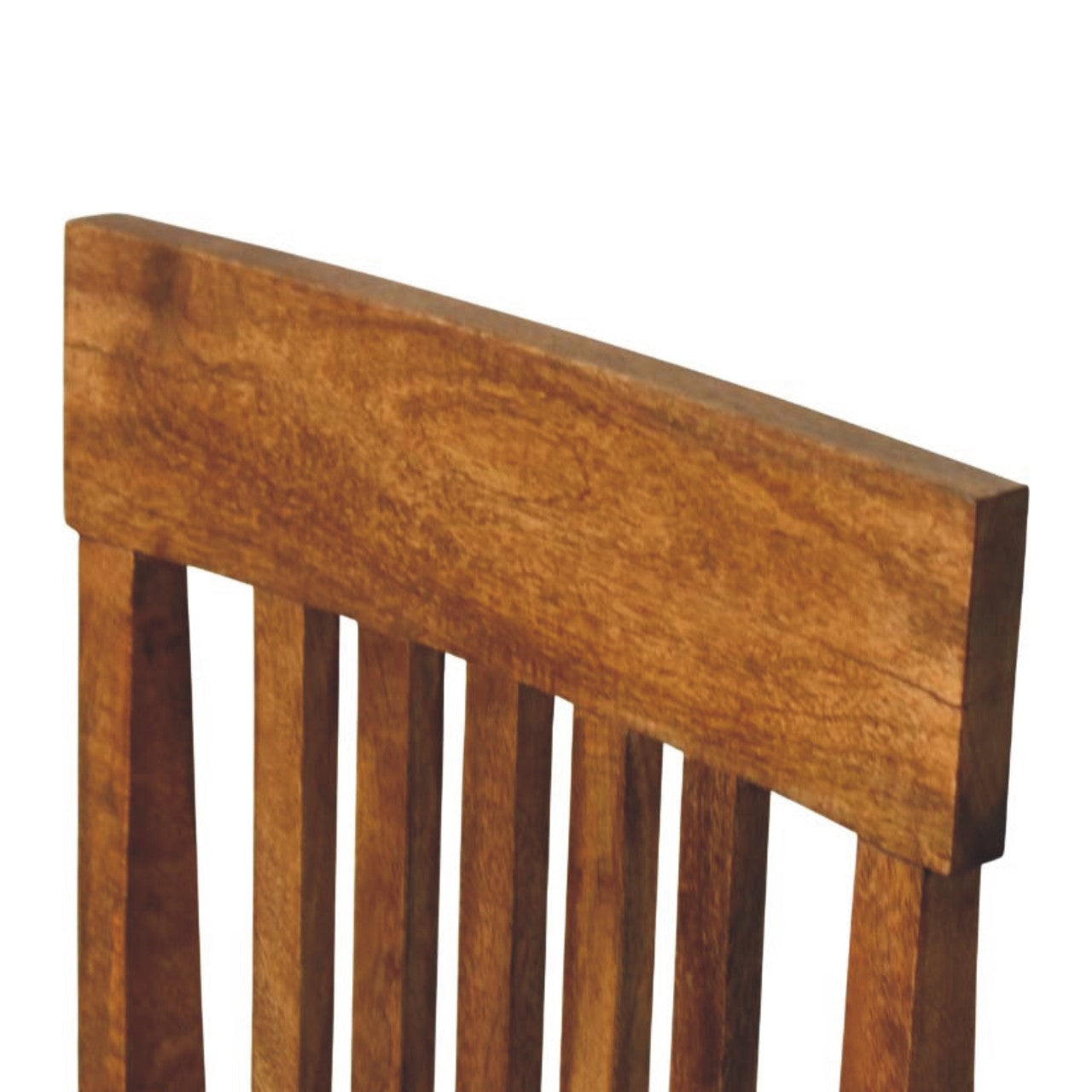 Leather Slatted Dining Chair (Set of 2)