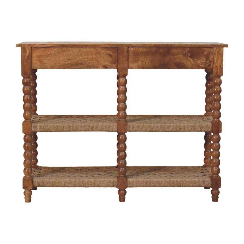 Spindle Woven Console