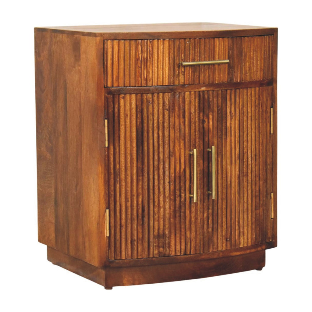 Milan Fluted Bedside Cabinet