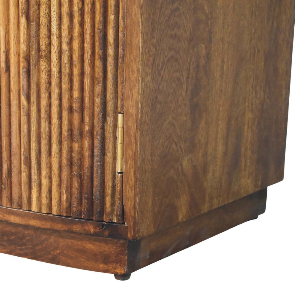 Milan Fluted Bedside Cabinet