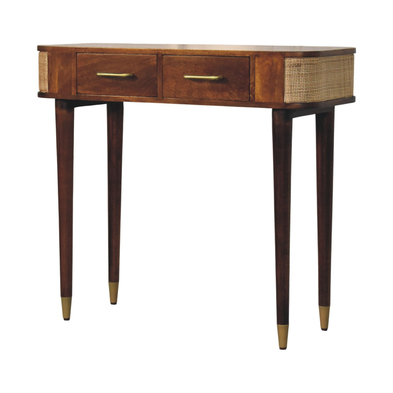 Belmont Cane Edge Console Table