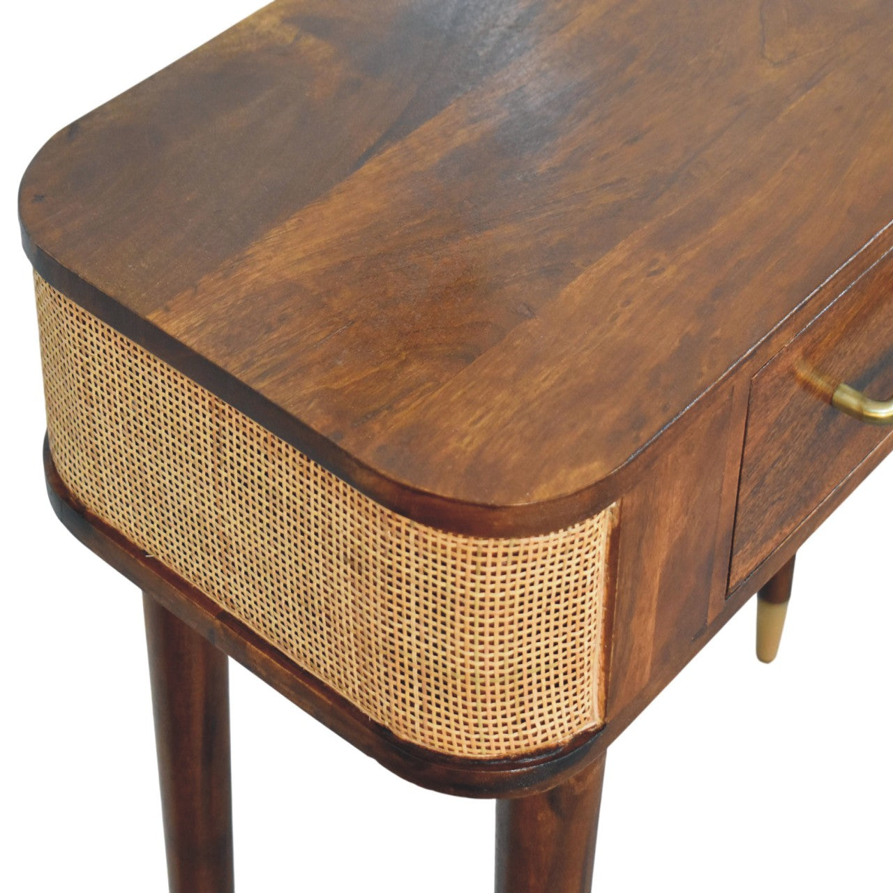 Belmont Cane Edge Console Table