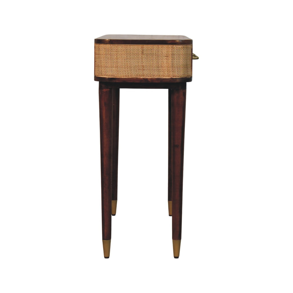 Belmont Cane Edge Console Table