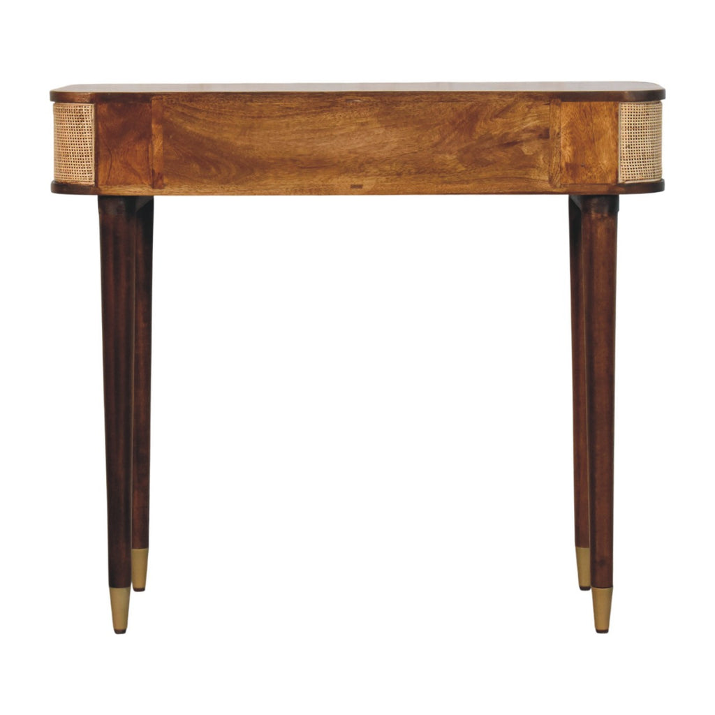 Belmont Cane Edge Console Table
