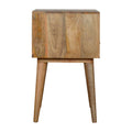 Assorted Oak-ish Open Slot Nightstand