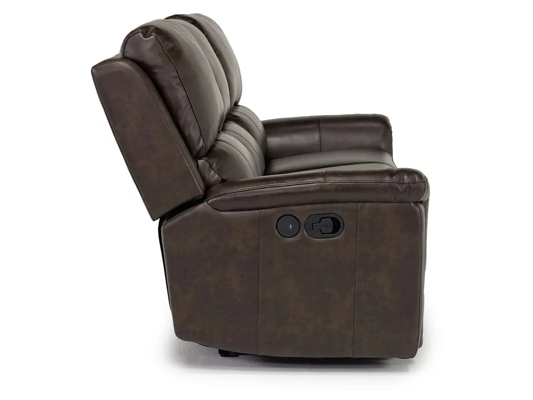 Martina Reclining Sofa & Loveseat In Dark Brown