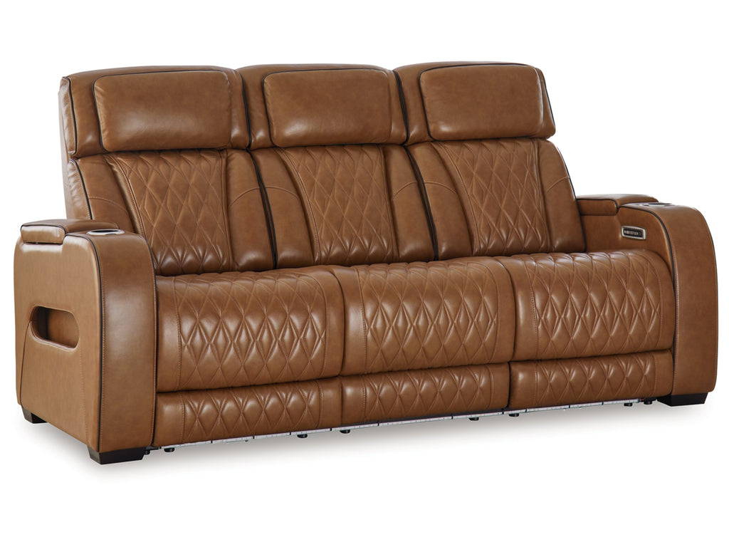 Boyington Dual Power Leather Reclining Sofa