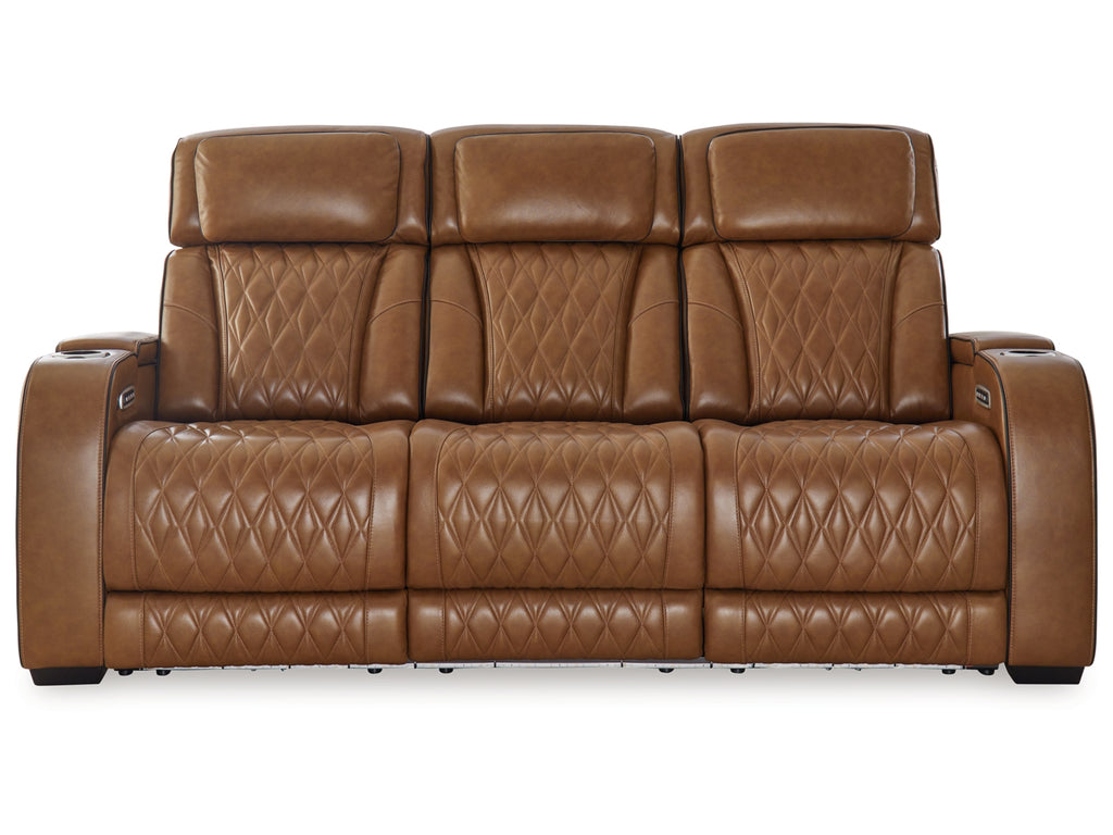 Boyington Dual Power Leather Reclining Sofa