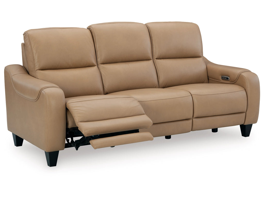 Mosswell Dual Power Leather Reclining Sofa