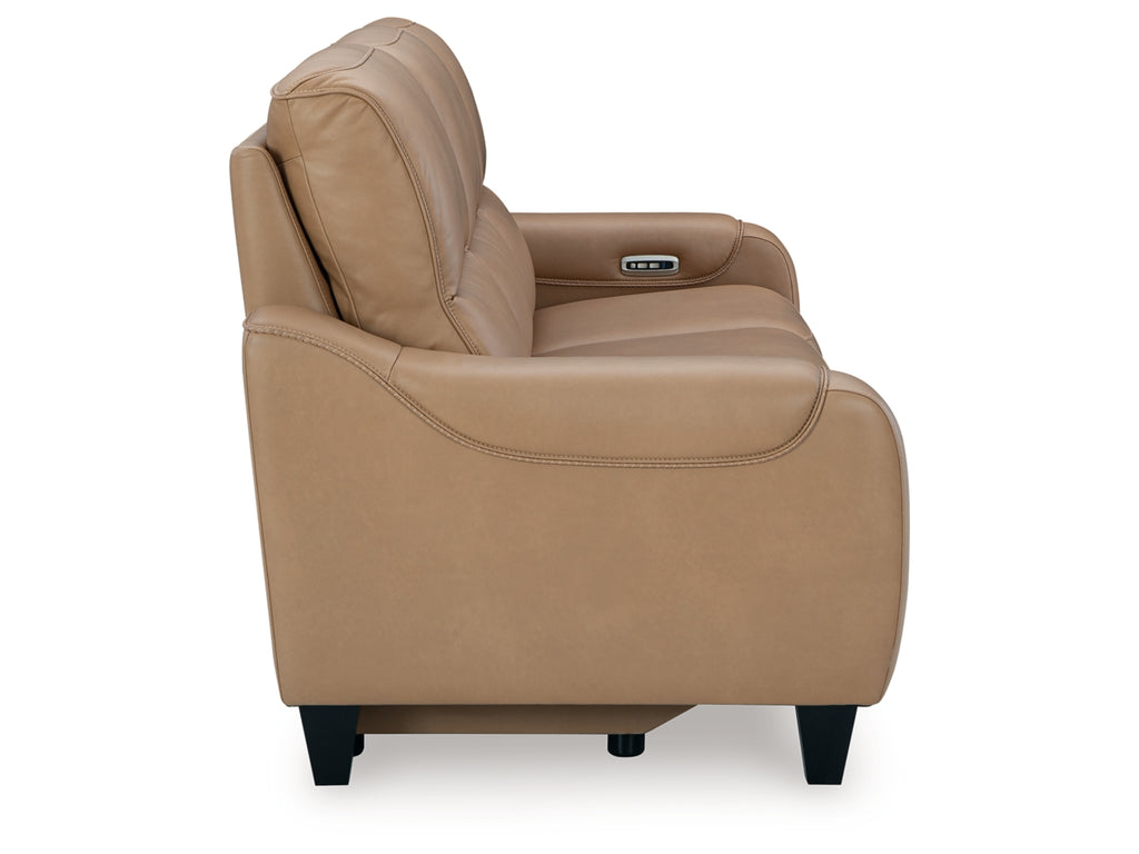 Mosswell Dual Power Leather Reclining Sofa