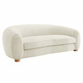 Abundant Boucle Upholstered Fabric Sofa