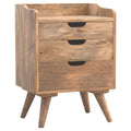 3 Drawer Gallery Nightstand