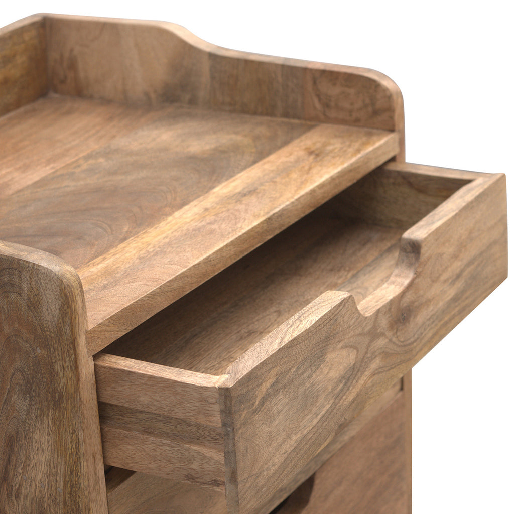 3 Drawer Gallery Nightstand
