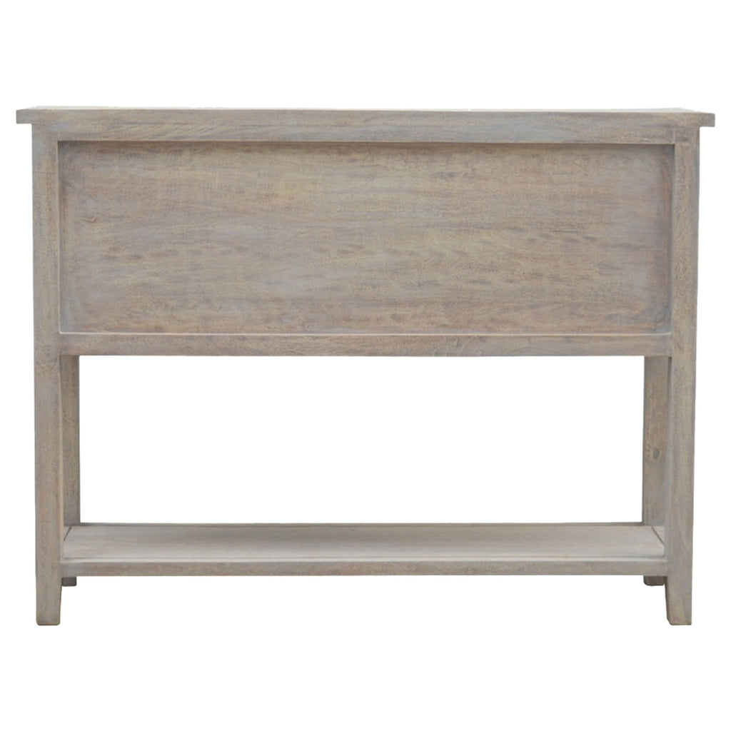 2 Door 4 Drawer Glazed Console