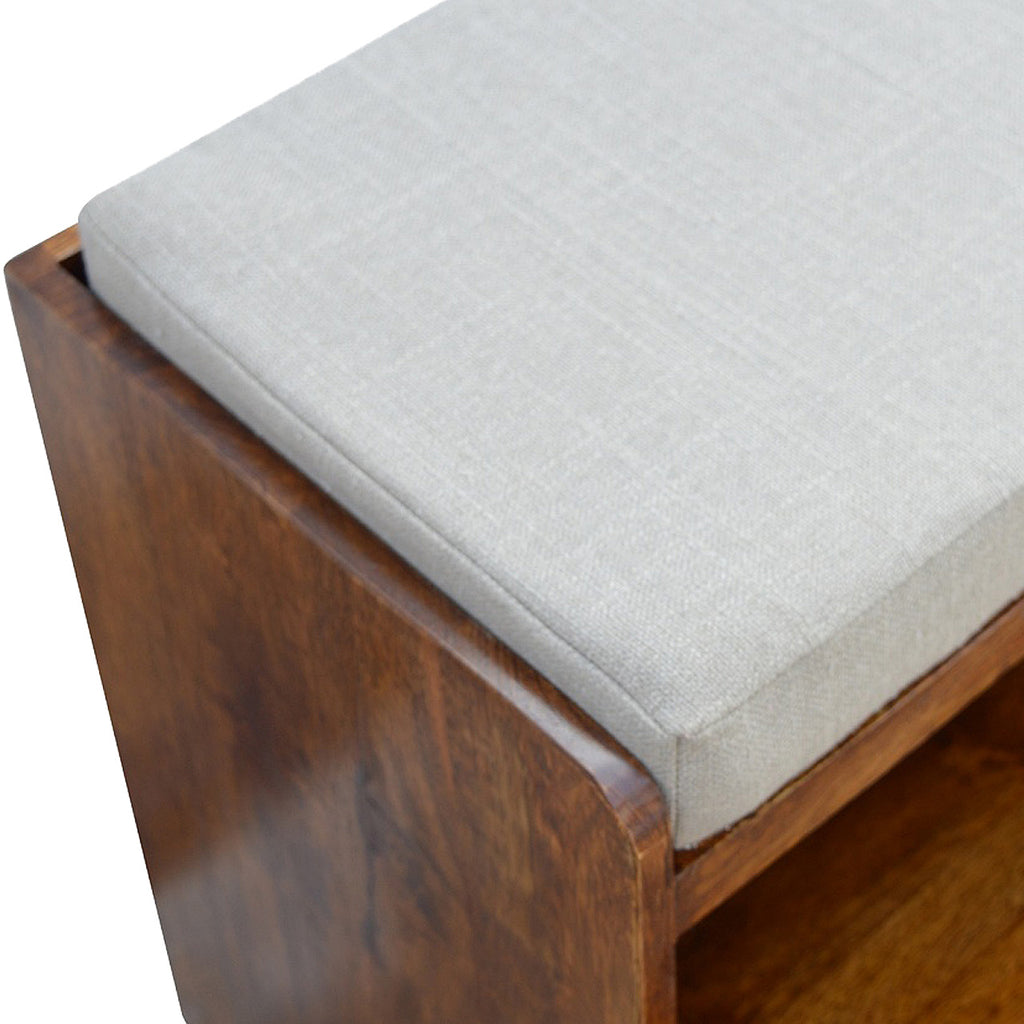 Mud Linen Shoe Bench