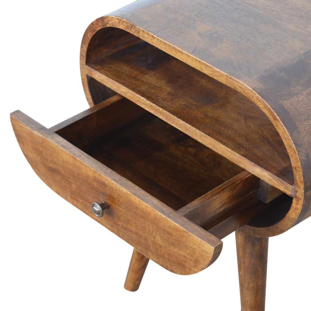 Chestnut 1 Drawer Nightstand